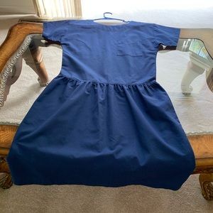 Nurse's scrub dress.